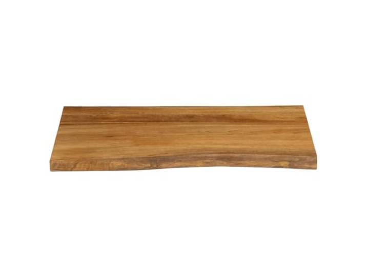 KTHLBRH Tischplatte 90 x 60 x 2,5 cm Massivholz Mango Abwischbare Oberfläche, 2 Seitenkanten, Eichen-Finish, für den Tisch