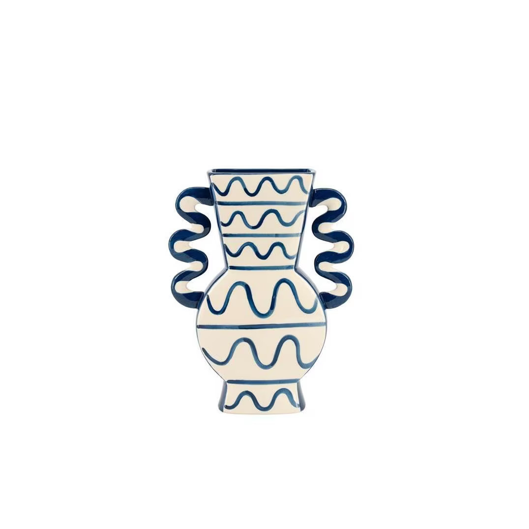 By-Boo Vaas Blu 2 Blauw, Hoogte: 32 cm