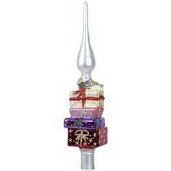 Christmas Decorations Christbaumspitze Glas Geschenke Figur 29cm - Bunt
