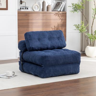 Loedds Portable Fold Out Chair Bed, Comfy Floor Lounge Sofa for Living Room & Bedroom