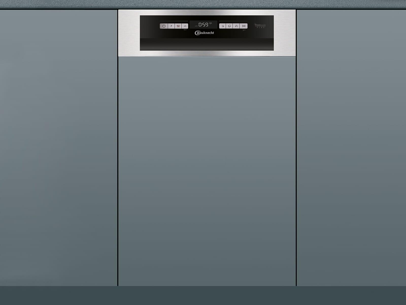 Bauknecht BSBO 3O35 PF X, Halb integriert, Single (45 cm breit), Schwarz, Edelstahl, Tasten, 1,3 m, Polynox/Edelstahl