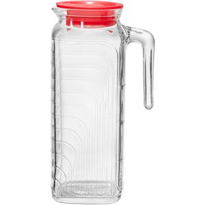 Bormioli-Rocco Krug Gelo, 1,2l, Kühlschrankkrug mit Deckel, Glas