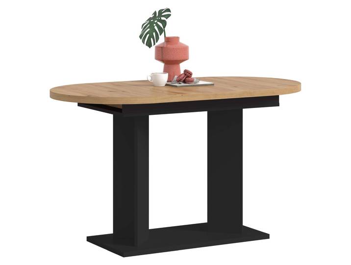 Esstisch Gustav ausziehbar Artisan Eiche / schwarz