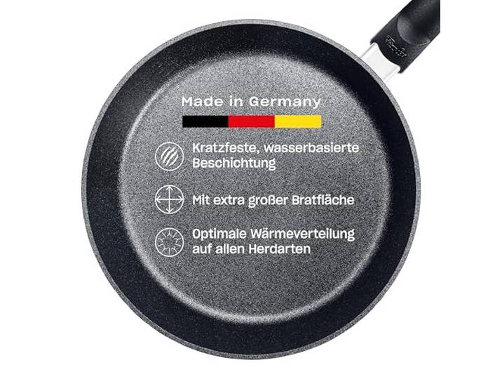 Fissler, Adamant Comfort Bratpfanne (Ø 20 cm), Aluminium, Antihaftbeschichtung, hoher Rand, Cookstar Boden, Induktion, Made in Germany