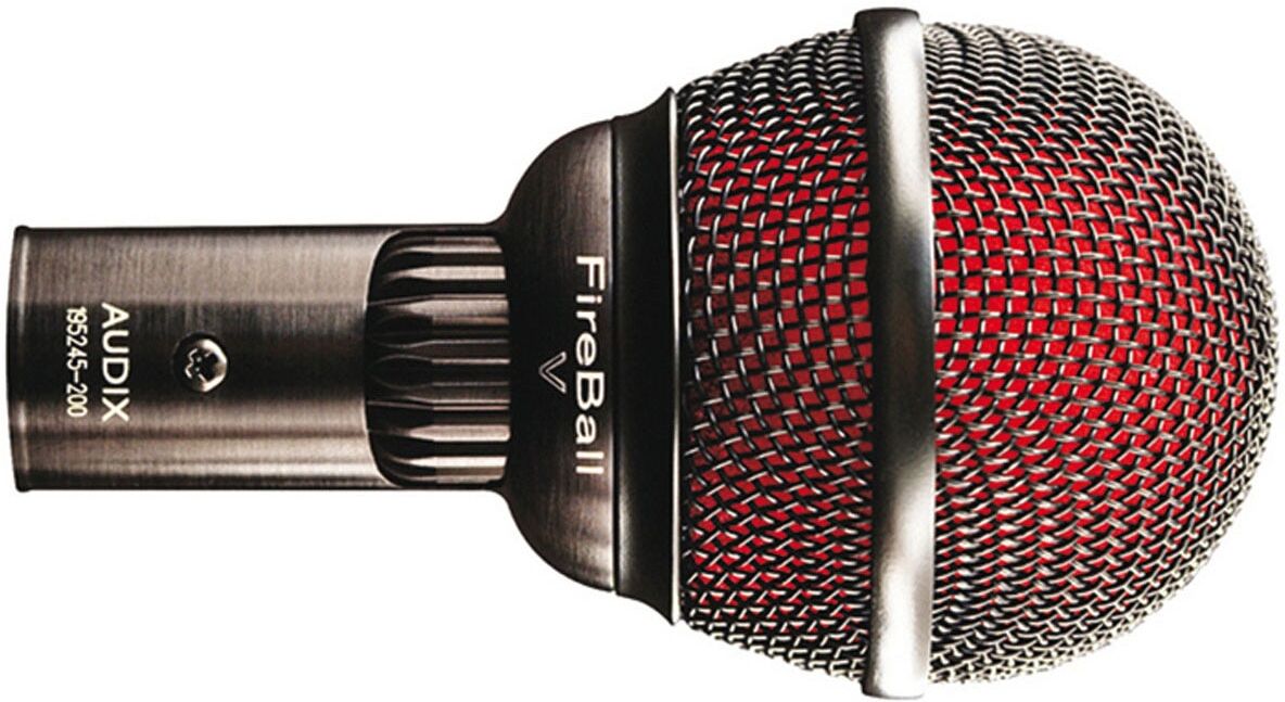 Audix Micrófono dinámico para voz o instrumento Fireball-V. Metálico