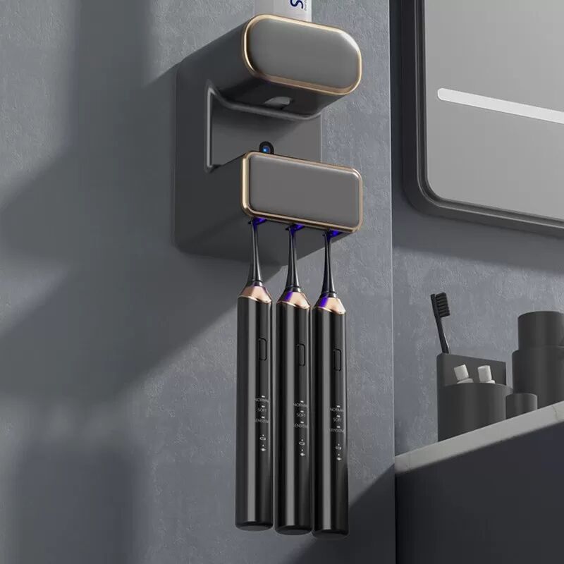 INF Smart UV-Zahnbürstensterilisator-Halter – Wandmontage, wiederaufladbar und abnehmbar für einfache Reinigung