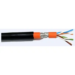 EFB 99733.250-CPR Cat.7 Innen-/Aussenkabel 1200MHz AWG23 S/FTP,PE Mantel, innen Dca, Sw& Or, 250m 99733250CPR