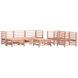 vidaXL 7-tlg. Garten-Lounge-Set Massivholz Douglasie