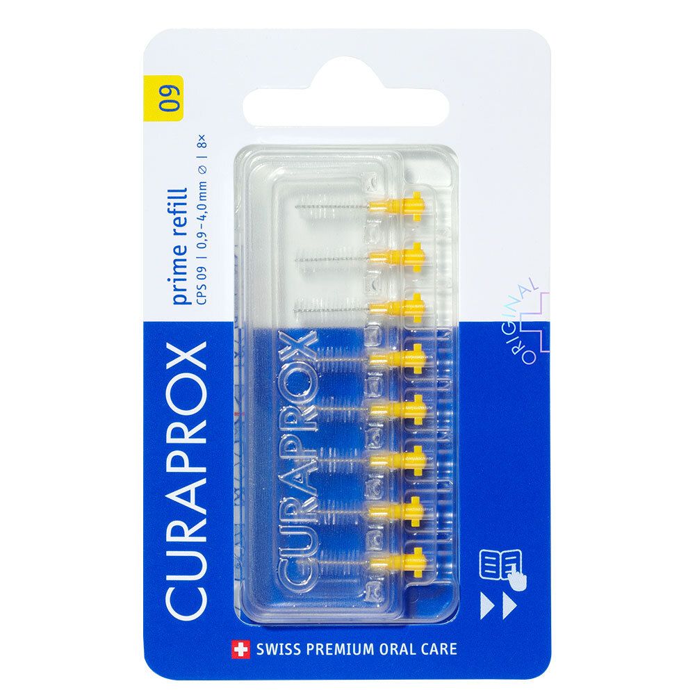 Curaprox CPS 09 prime Interdentalbürsten Refill 8 St Zahnbürste