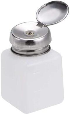 Inspired Deals Push Down Pump Bottle Alcohol Dispenser For Nail Polish Remover Refillable Liquid Pump Dispenser 100ml