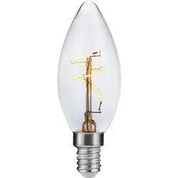 SPL | LED-Faden | Kleine Fassung E14 | Kerzenlampe | Farblos | 35mm | 3.2W
