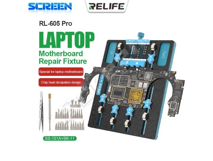 RELIFE RL-605 Pro fente de puce universelle fixation de réparation de carte mère d'ordinateur portable spécial pour les outils de carte mère d'ordinateur portable et de téléphone portable