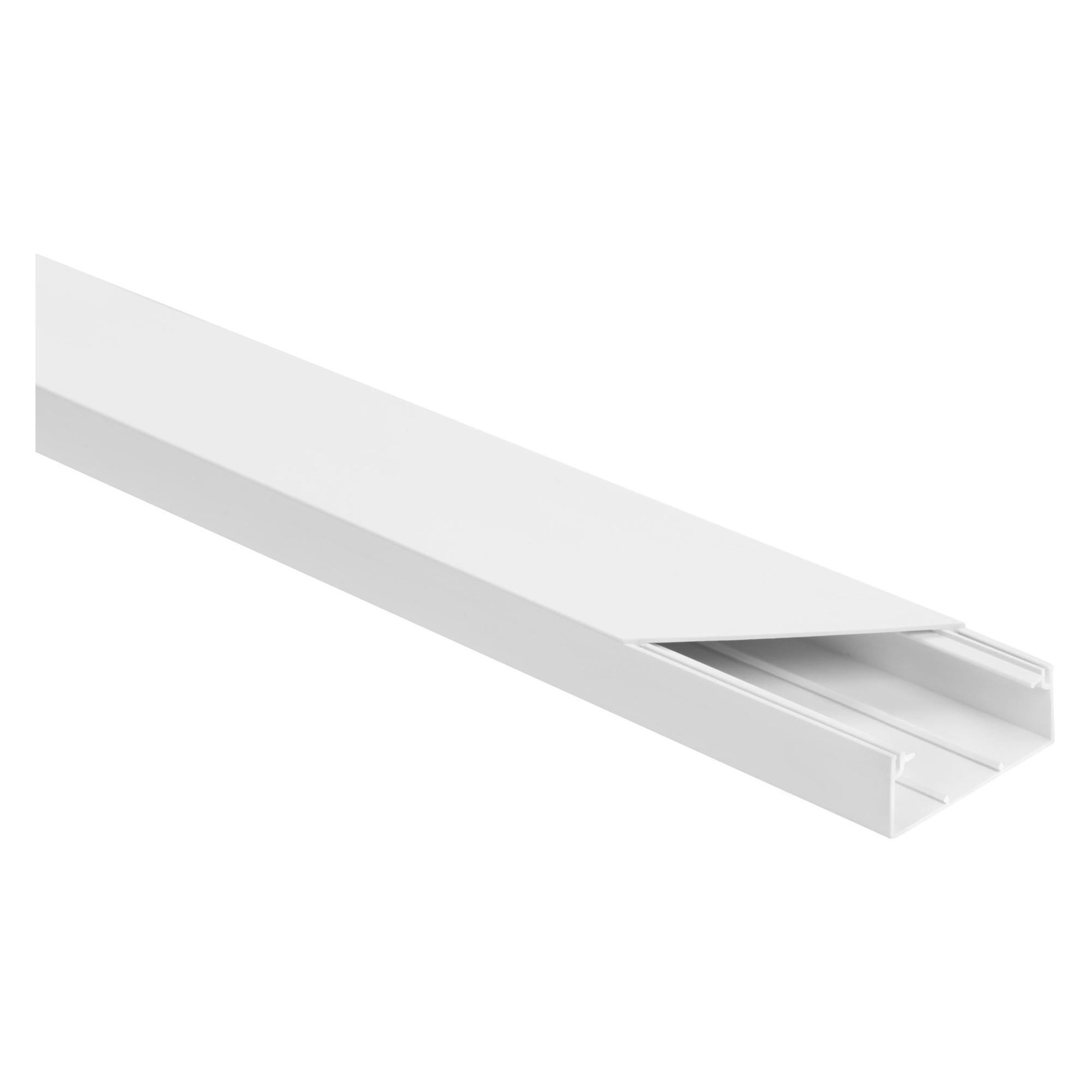 Elektroinstallationsleisten-Set WEISS LS 60x25 2m (PACKUNG A 10 STÜCK) (200 cm) (1050Z)