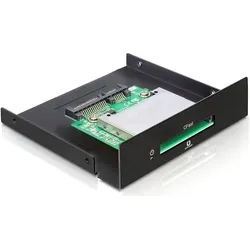 Delock SATA 3,5 Card Reader > CFast (3.5" Einschub), Speicherkartenlesegerät, Schwarz