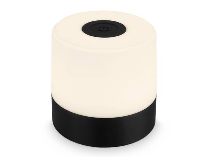 Briloner - Mini lampe de table LED sans fil\, Lampe de chevet à intensité variable Touch\, Lampe de bureau\, Lampe de lecture\, Lampe de table extérieure & intérieure Noire 7cm\, Noir