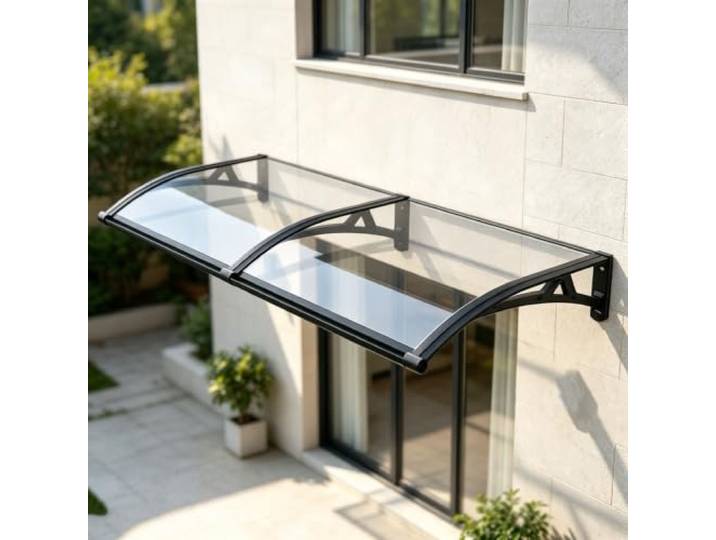 Robustes Polycarbonat-Baldachin,Fenster-Sonnenschutzplatte Aus