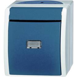 Busch-Jaeger 2621 WGL-53 Feuchtraum-Schalterprogramm Taster Ocean Aufputz Blau, Grün 1 St.