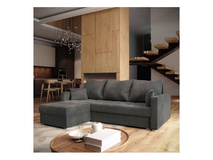 Masseno Ecksofa NIDA mit Schlaffunktion L-Form, Sofa mit Bettkasten
