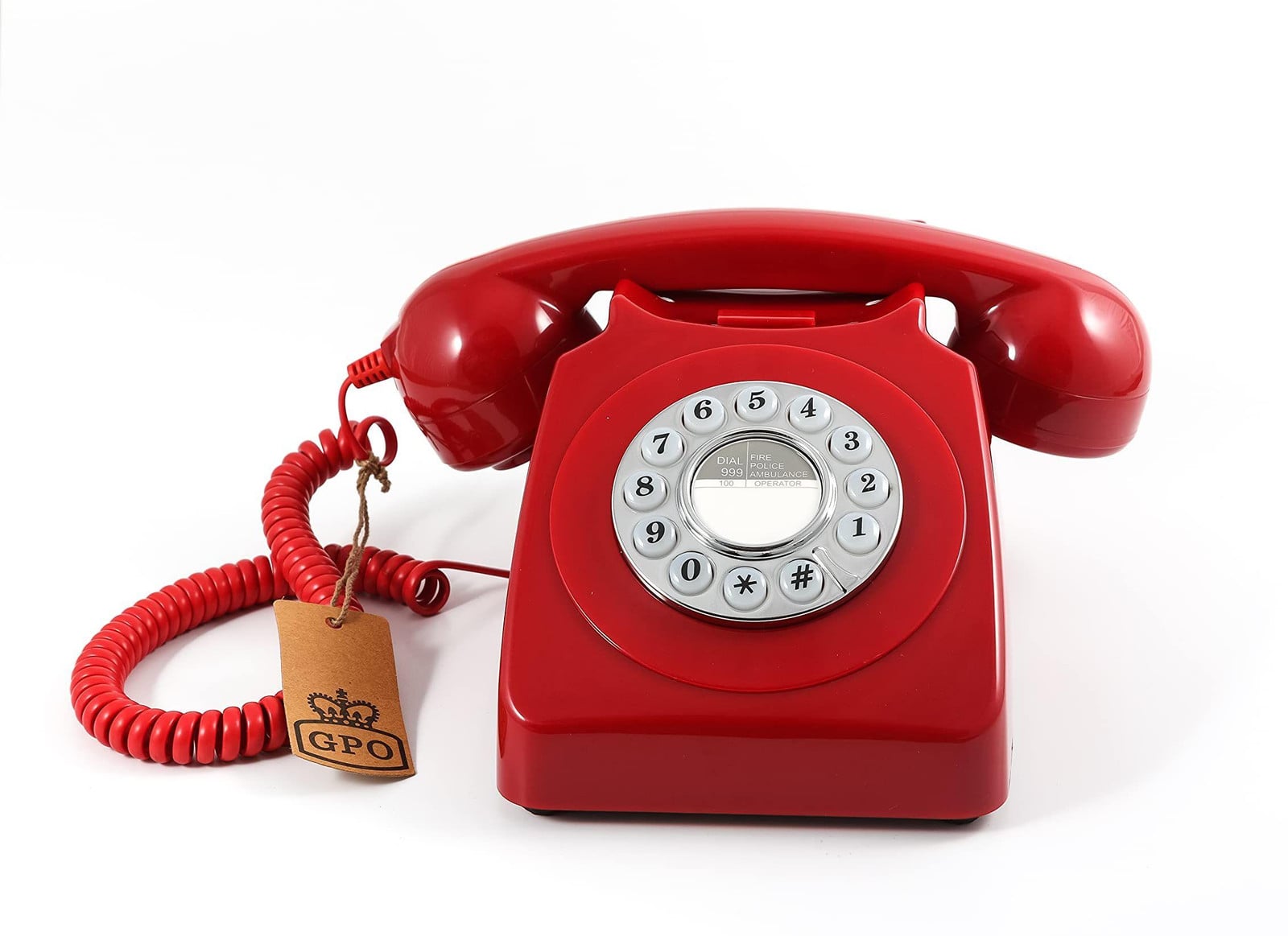 Selius 746 Desk Telephone met Drukknoppen - Rood