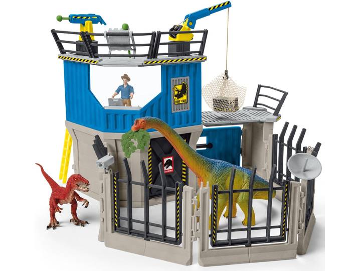 Spielwelt SCHLEICH DINOSAURS, Grosse Dino-Forschungsstation (41462) , bunt, Spielfigurenwelten, Kinder, Kunststoff, Spielwelt, Made in Germany