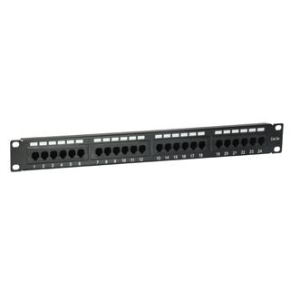 Equip Patchpanel 235325 24x RJ45 Cat5e 19" 1HE schwarz