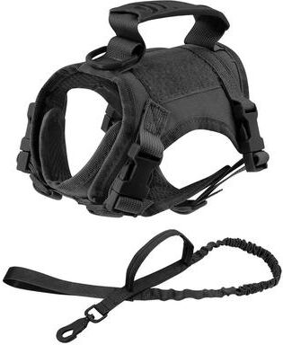 Uplifted Finds "Tactical ""Mission Ready"" Escape Proof Cat Harness black Set"