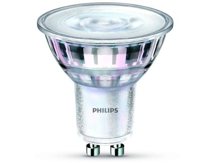 Leuchtmittel Philips Glas GU10 9.5 W - Farbe: silber - LED - Lichtfarbe: Extra warmweiss - LED Leuchtmittel
