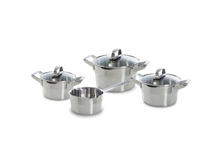 BK Premium+ Topfset, 4-teilig, Edelstahl, Induktion, Silber