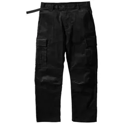 Loose Riders, Unisex, Velohosen, District Corduroy Cargo Black (L), Weiss