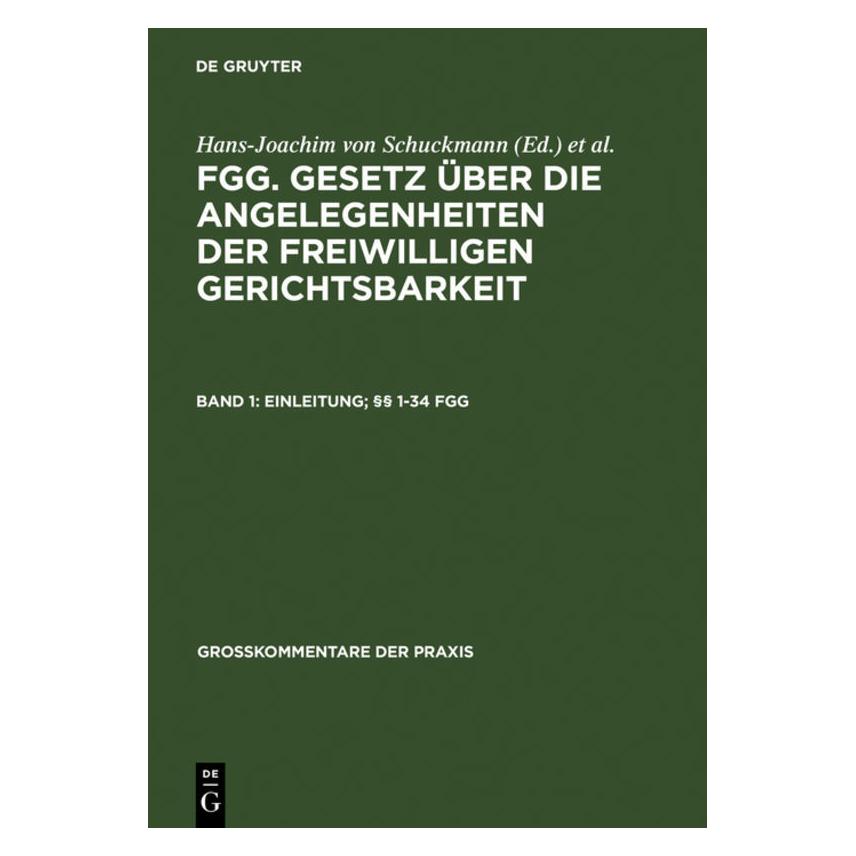 De Gruyter FGG,Gesetz über die Angelegenheiten.1 (Deutsch, Hardcover, König, Müther, Peter-Hendrik, Renate) (66441017)