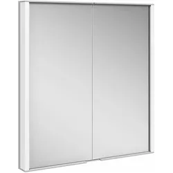 KEUCO ROYAL MATCH Spiegelschrank Wandeinbau, 2 Türen aus Kristall-Doppelspiegel, 650mm, 12811171301