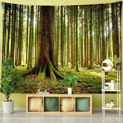 Inspired Living Enchanted Forest Tapestry Wall Hanging Bohemian Nature Scenery Decor 400x220cm 3