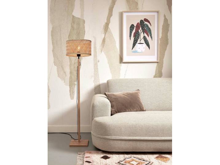 Stehleuchte Java Typ I Ø 32cm Gelb/Beige Material: Bambus E27