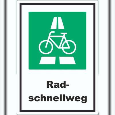 HB-Druck Radschnellweg Aufkleber A0 (841x1189mm)