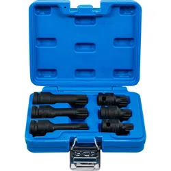 BGS Kraft-Bit-Einsatz-Satz | Antrieb Innenvierkant 12,5 mm (1/2"") | Innenvielzah...