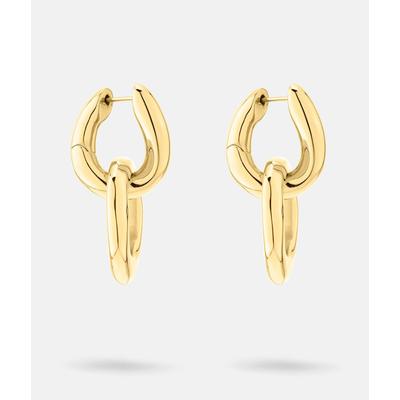 Paar Creolen LIEBESKIND BERLIN "Schmuck Geschenk Edelstahl Ohrringe The Organic", gold (gelbgoldfarben), Ohrringe, Damen, Edelstahl, Einhänger abnehmbar