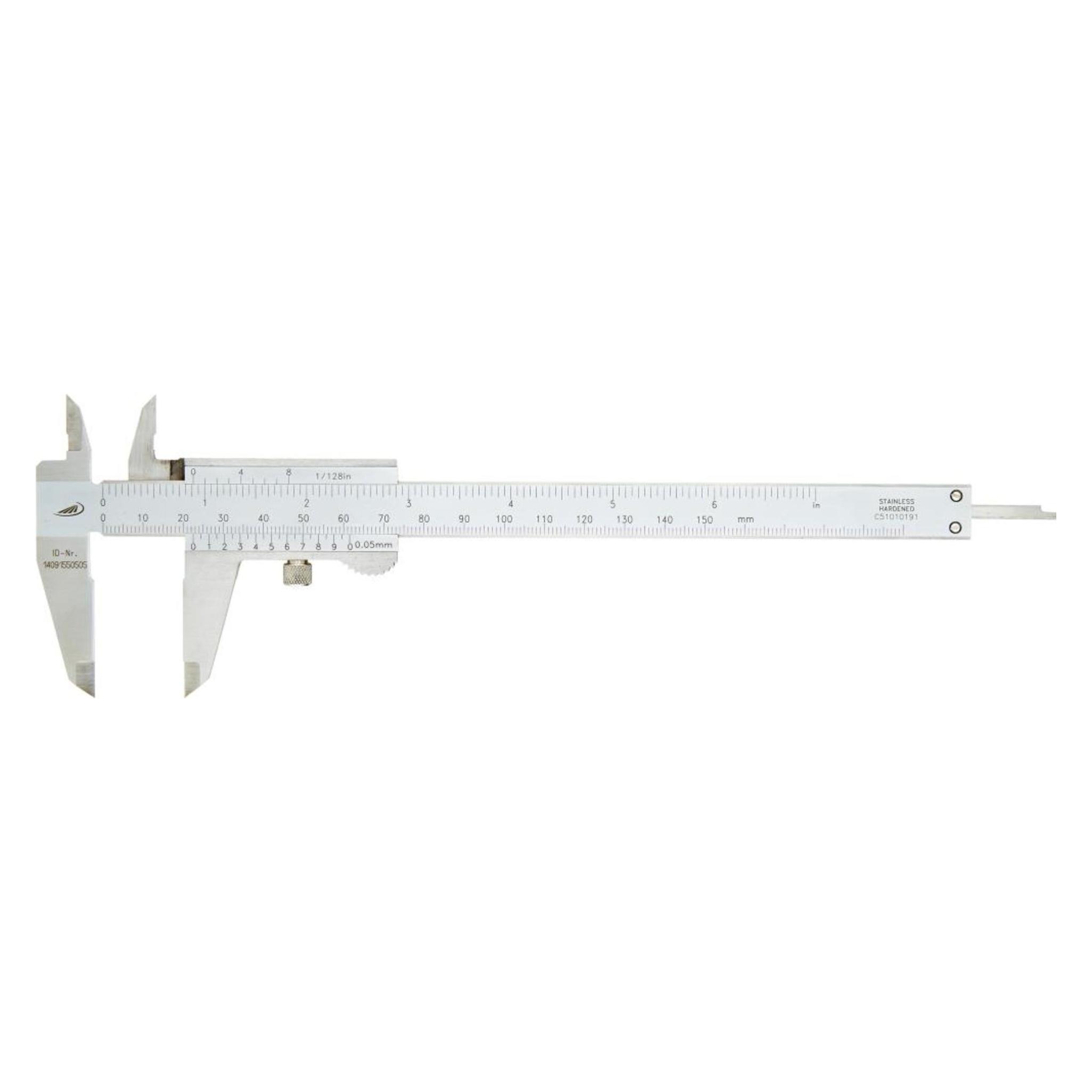 Helios Preisser Taschenmessschieber 0199 parallaxfreie Ablesung Messbereich 0-150 (4029713200510)