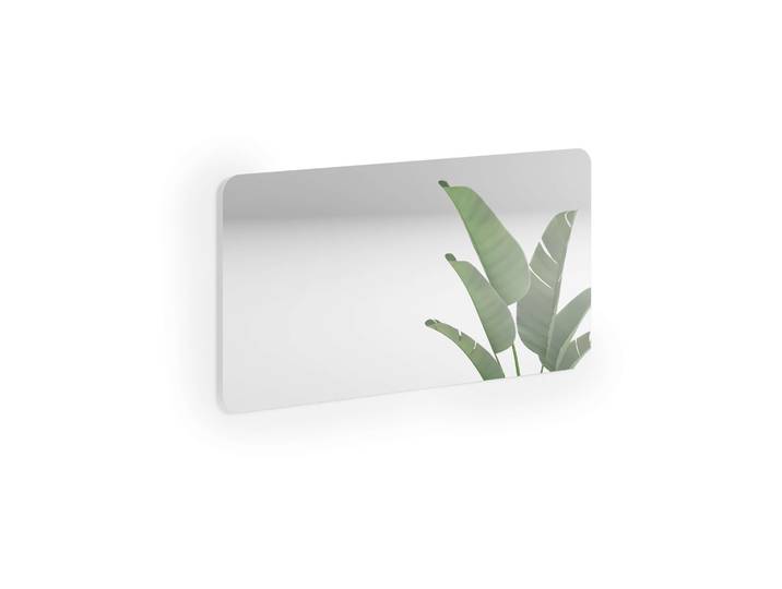 Spiegel HOME AFFAIRE DILLON, Wandspiegel, Spiegelelement, Garderobenspiegel, vollflächig , transparent, B:120cm H:65cm T:2cm, Spiegel, Spiegel, mit 4 abgerundeten Ecken