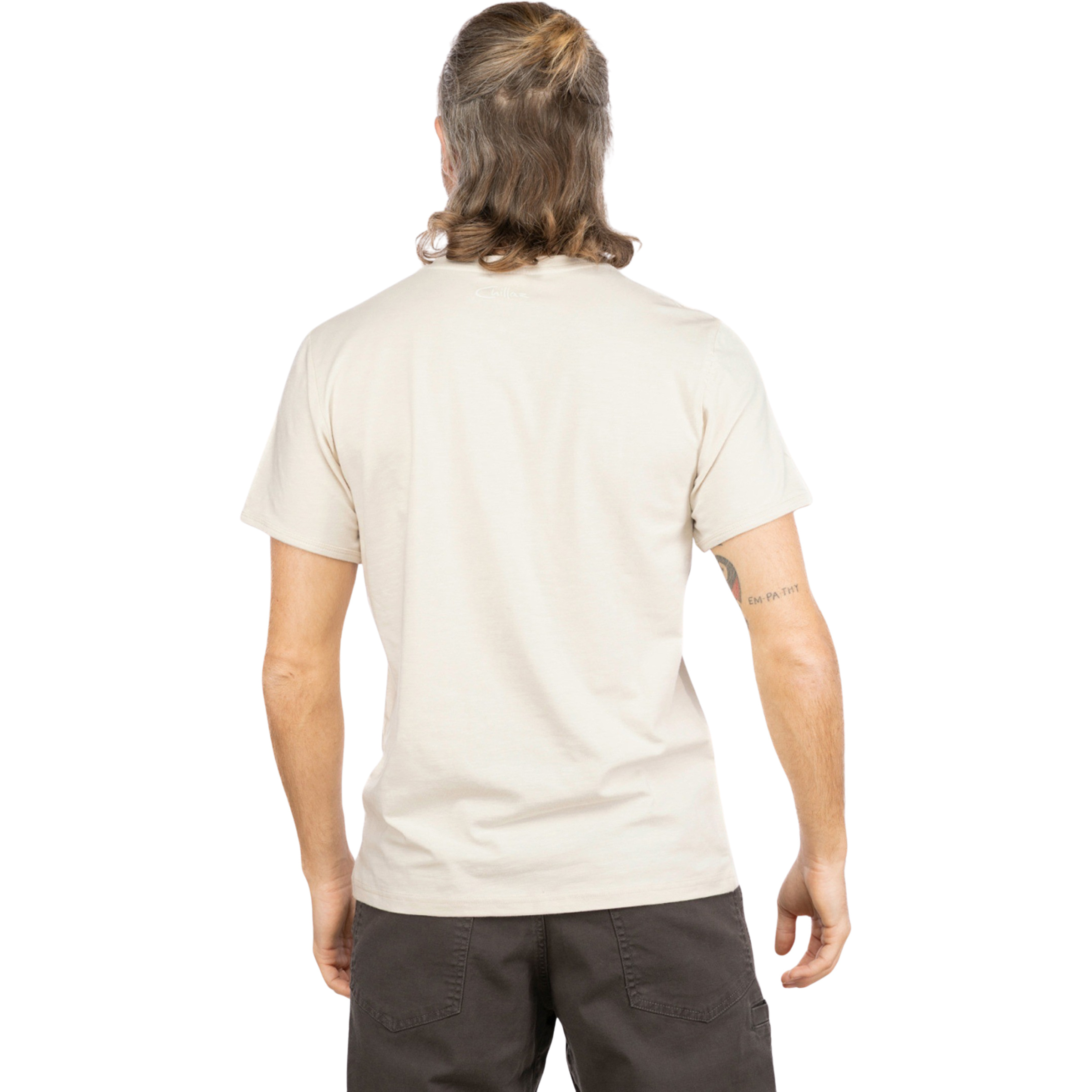Chillaz Innsbruck Hirschkrah Herren T-Shirts grau Größe S Bouldern | Sportklettern | Lifestyle Hautfreundlich Lyocell (Tencel)