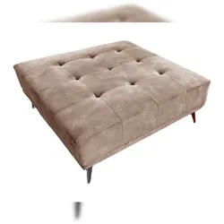 KAWOLA Hocker WIOLO velvet taupe