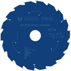 Bosch Professional Zubehör, Sägeblatt, EXPERT Wood Kreissägeblatt, 190x30 mm, T18