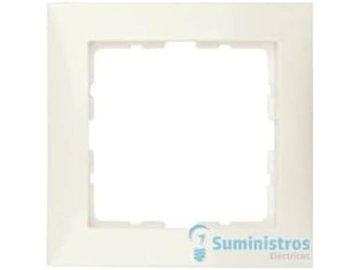 Hager S1 frame 1 element glanzend wit