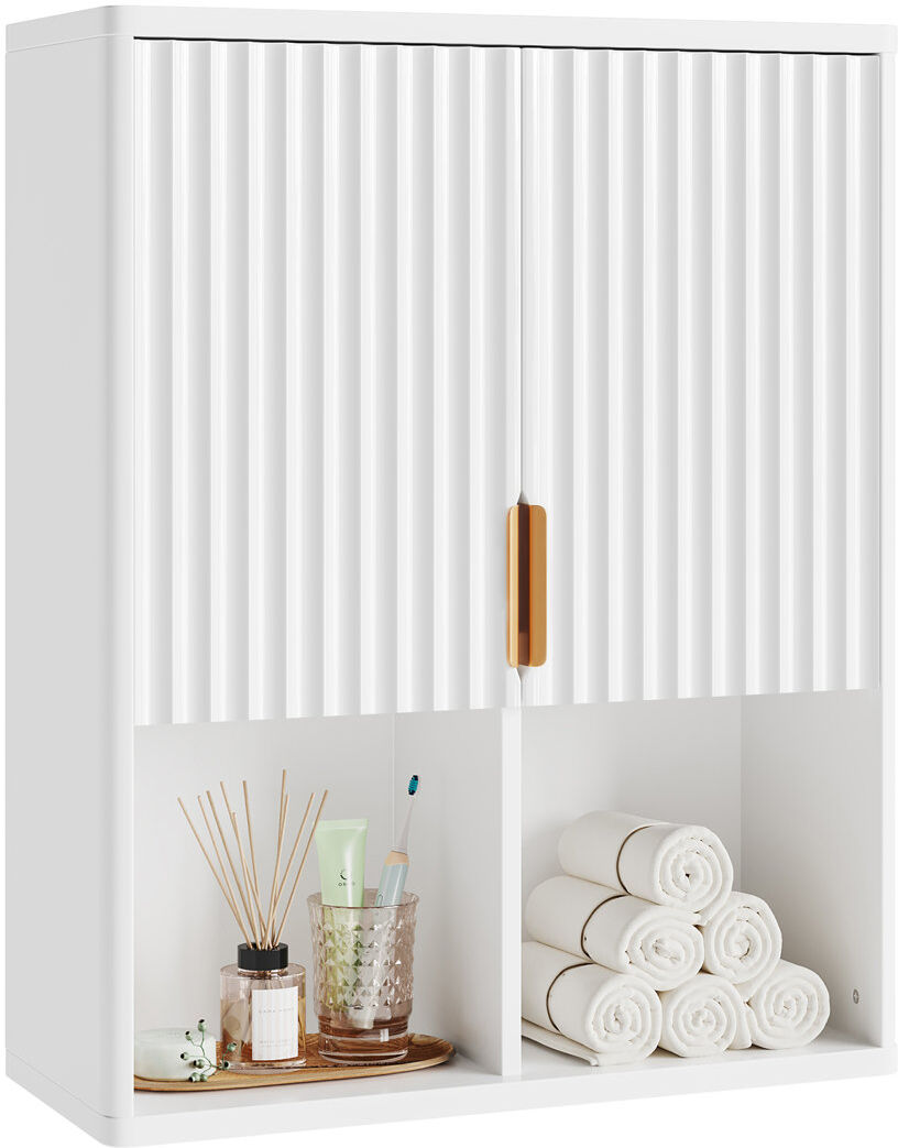 Latitude Run Wall Mounted Required Bathroom Cabinet White 75.8cm H X 60cm W X 21cm D