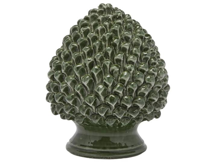 Figur Pinienzapfen Keramik H: 25 cm Edg