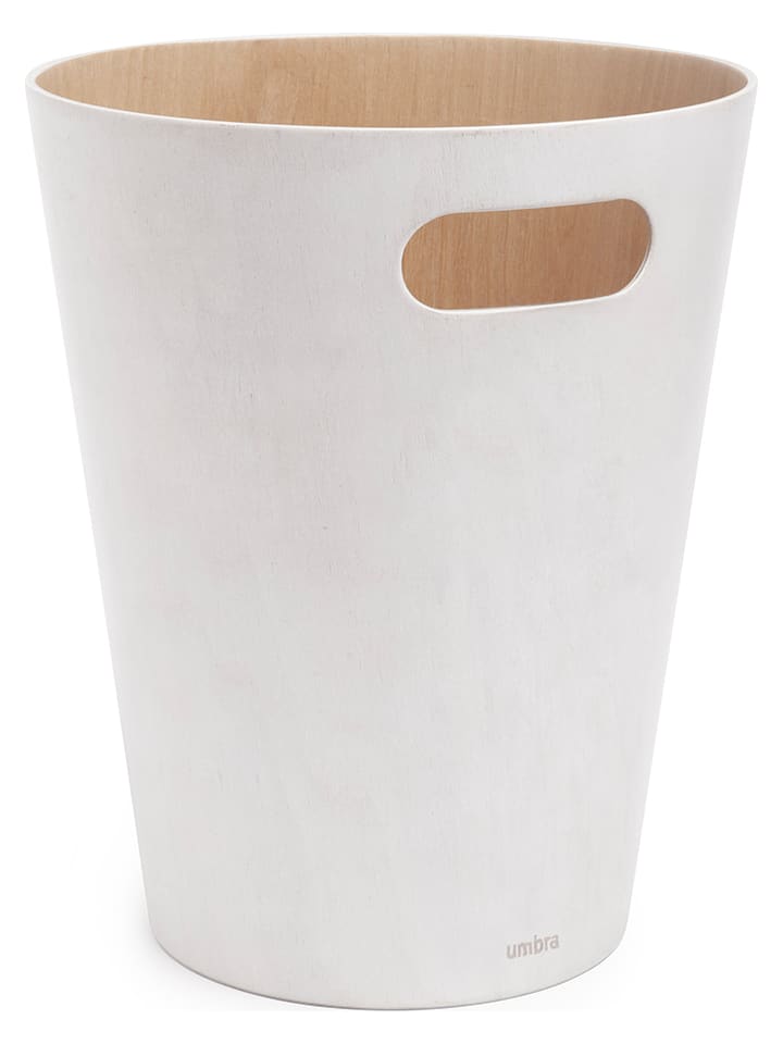 umbra Papiereimer ''Woodrow'' in Weiß - 7,5 l - onesize