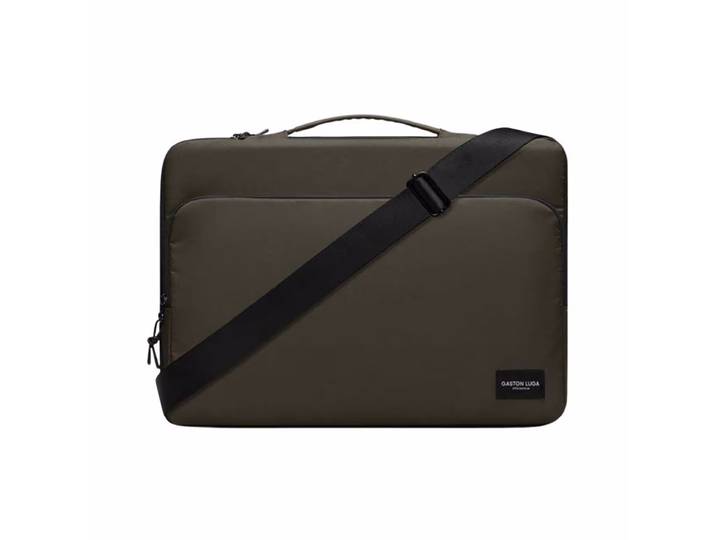 Gaston Luga Däsh Cushioned Briefcase 16  Olive Laptop Tasche