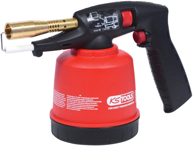 Chalumeau propane avec piezo, rouge ; KS Tools (903.5902)