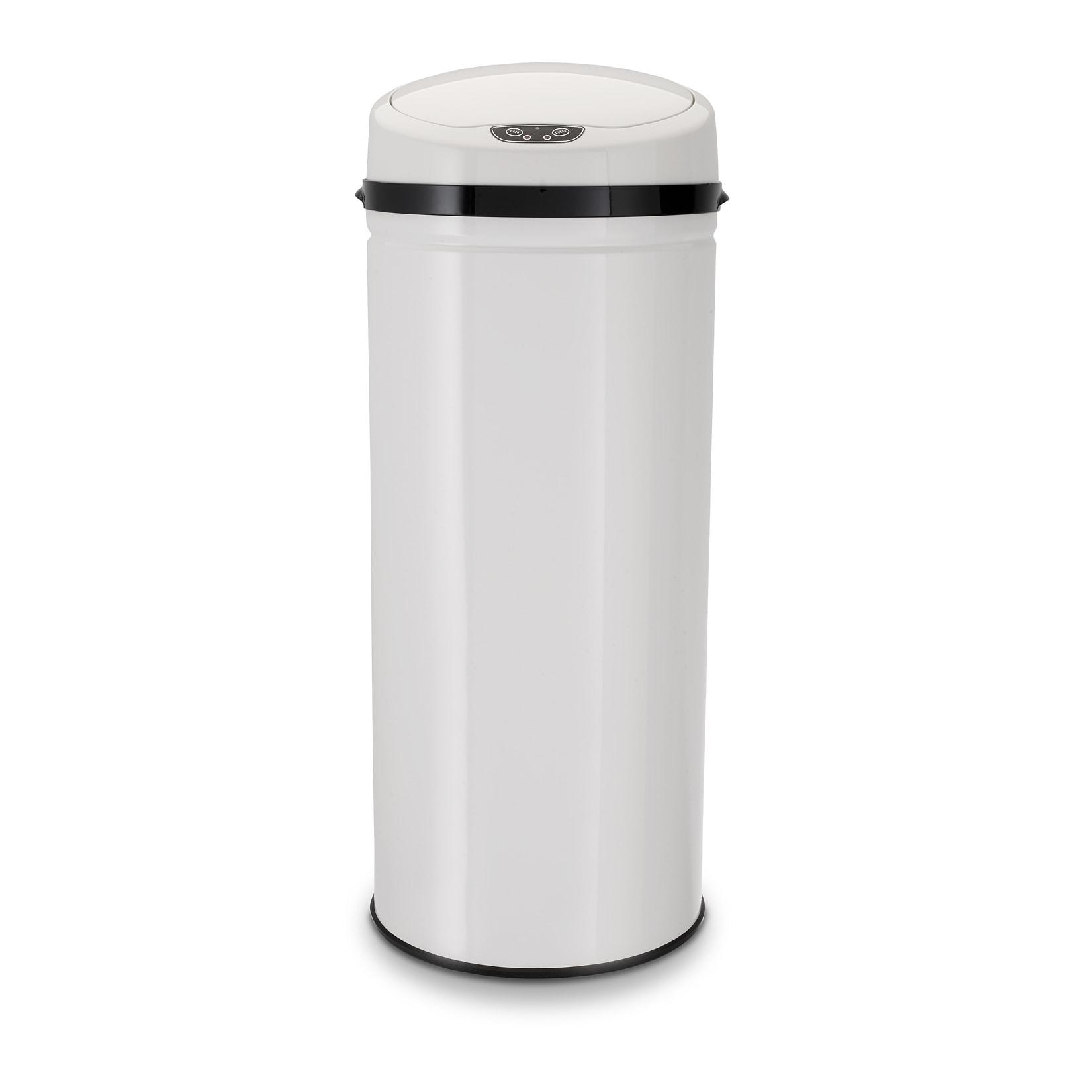 ECHTWERK Abfalleimer 42L mit Sensor - INOX WHITE