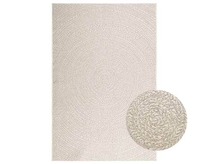 Tapis-Tapis de salon-Tapis Chambre ZIZUR crème 140x200 cm aspect de jute intérieur extérieur 943617