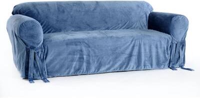 Royal Velvet Slipcover by Classic Slipcovers in Turquoise (Size SOFA)